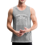Reasons to Sleep With BJJ Fighter Men’s Tank Top - heather gray