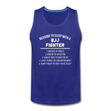 Reasons to Sleep With BJJ Fighter Men’s Tank Top - royal blue
