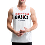 Stick To The Basics Men’s Tank Top - white