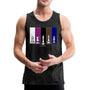 Brazilian Jiu Jitsu Human Chess White Men’s Tank Top - charcoal gray