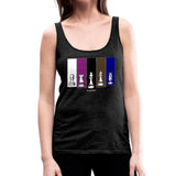 Brazilian Jiu Jitsu Human Chess Women’s Tank Top - charcoal gray