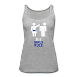 BJJ Girls Rule Women’s Tank Top - heather gray