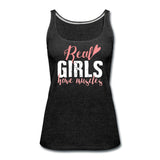 Real Girls Have Muscles Women’s Tank Top - charcoal gray