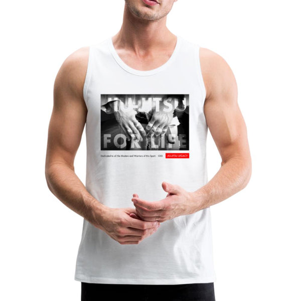 Jiu Jitsu for Life Men’s Tank Top - white