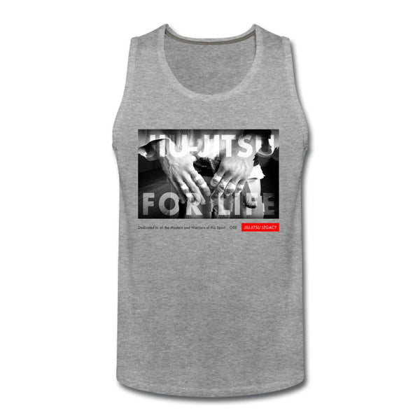 Jiu Jitsu for Life Men’s Tank Top - heather gray