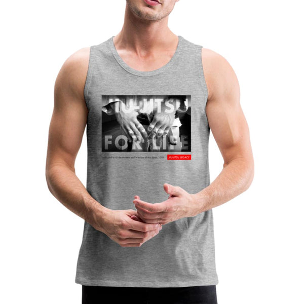 Jiu Jitsu for Life Men’s Tank Top - heather gray