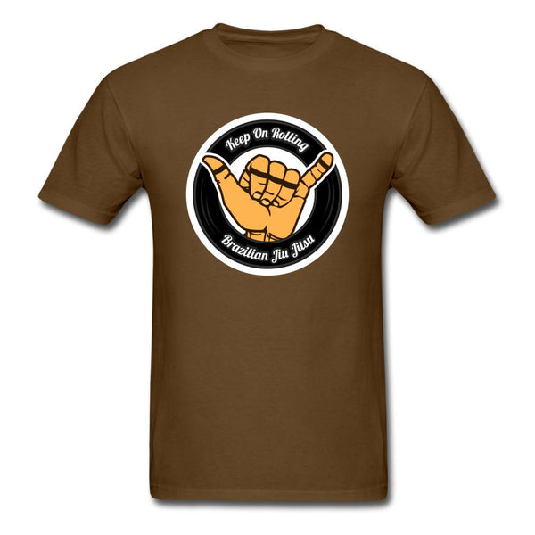 Keep On Rolling Black Unisex Classic T-Shirt - brown