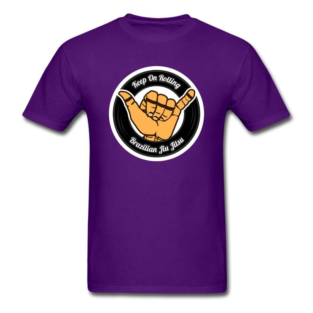 Keep On Rolling Black Unisex Classic T-Shirt - purple