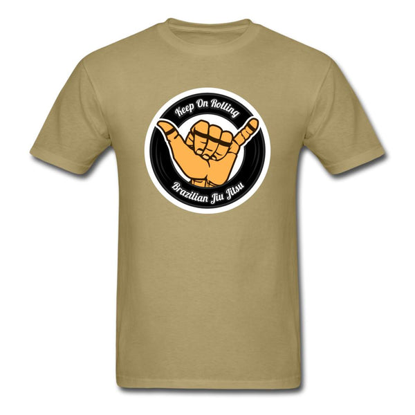 Keep On Rolling Black Unisex Classic T-Shirt - khaki