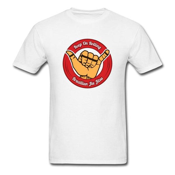 Keep On Rolling Red Unisex Classic T-Shirt - white