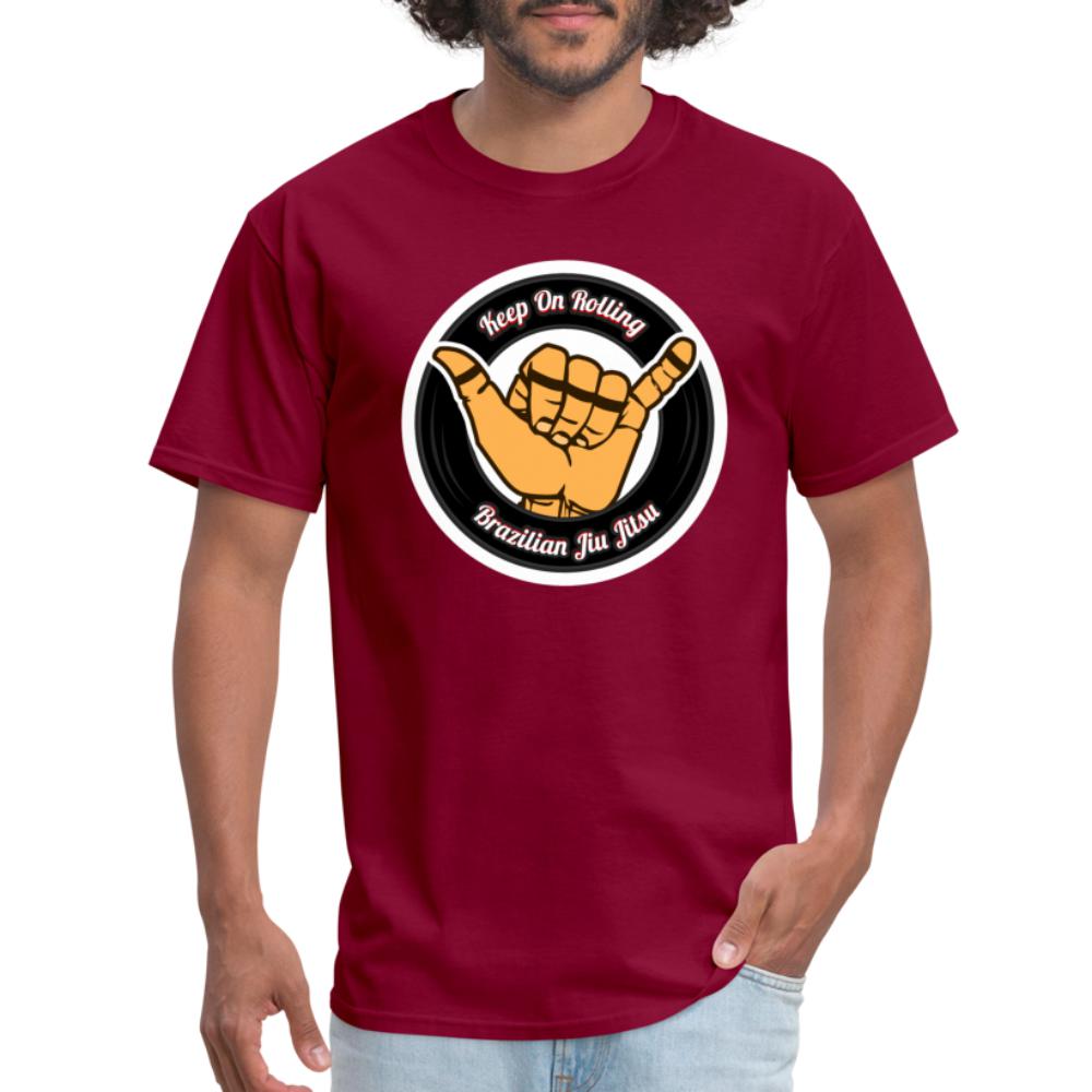 Keep On Rolling Unisex Classic T-Shirt - burgundy