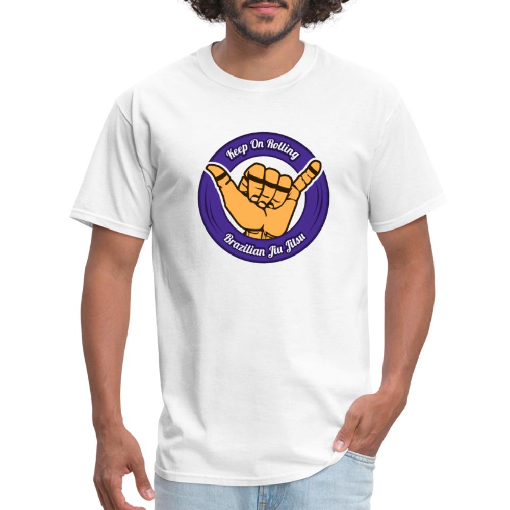 Keep On Rolling Purple Unisex Classic T-Shirt - white