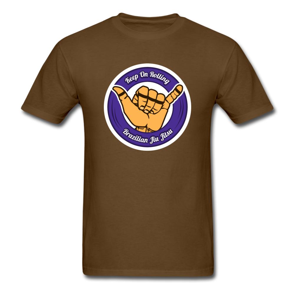 Keep On Rolling Purple Unisex Classic T-Shirt - brown