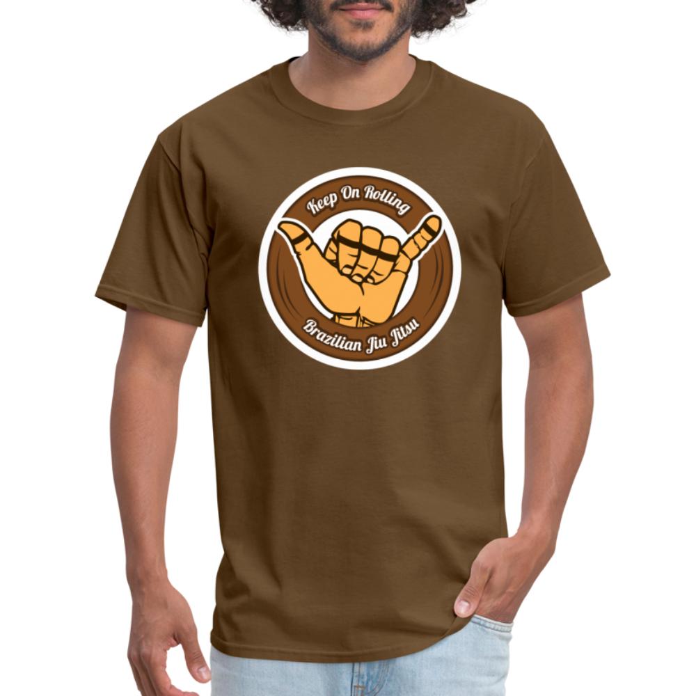 Keep On Rolling Brown Belt Unisex Classic T-Shirt - brown