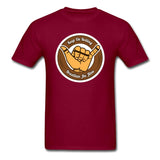 Keep On Rolling Brown Belt Unisex Classic T-Shirt - burgundy