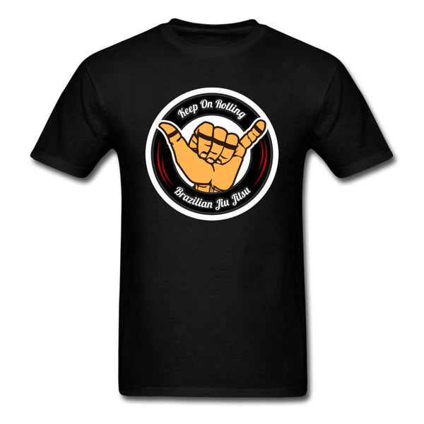 Keep On Rolling Black and Red Unisex Classic T-Shirt - black
