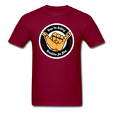 Keep On Rolling Black and Red Unisex Classic T-Shirt - burgundy