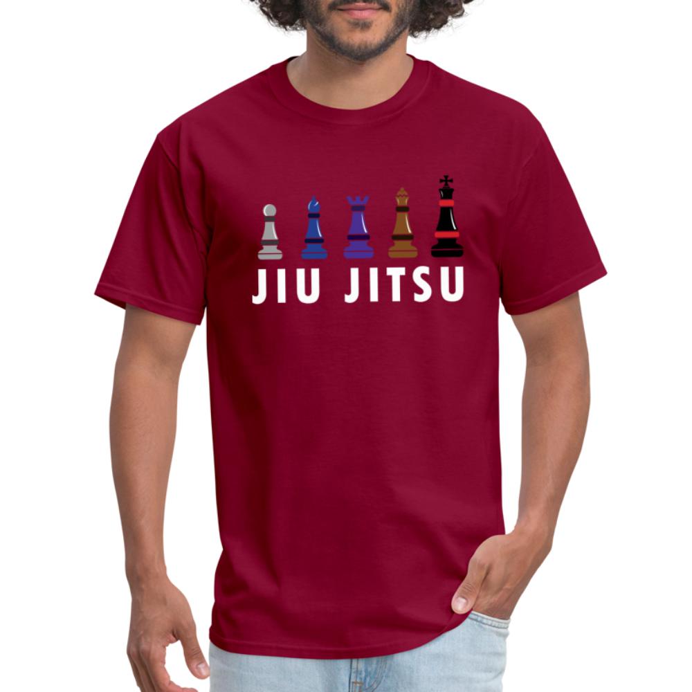 Chess Jiu Jitsu Unisex Classic T-Shirt - burgundy