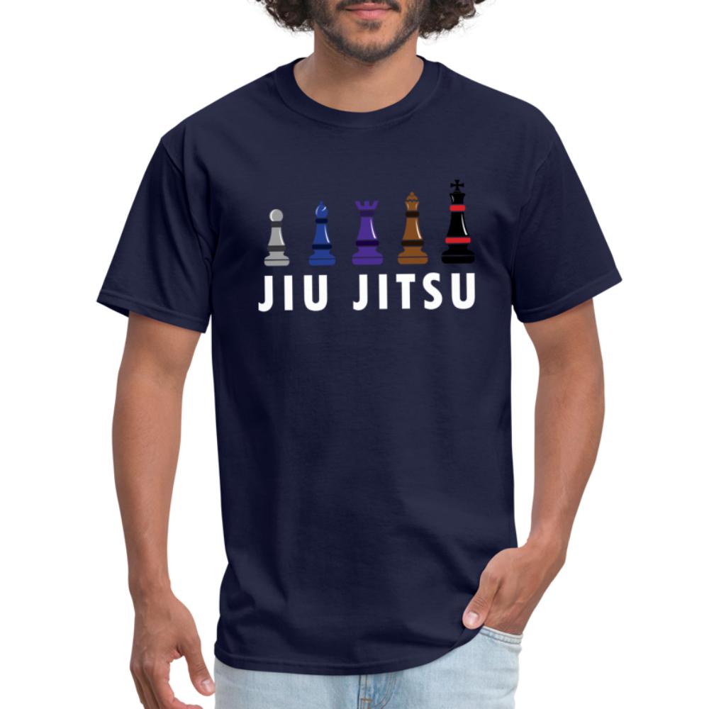 Chess Jiu Jitsu Unisex Classic T-Shirt - navy