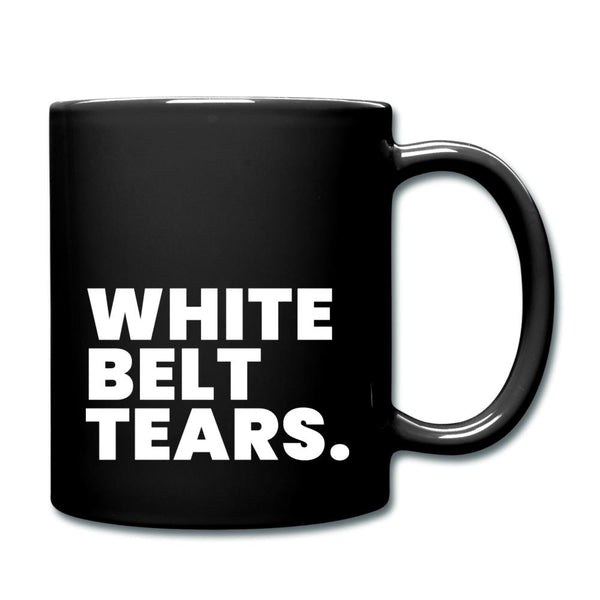 White Belt Tears Full Color Mug - black