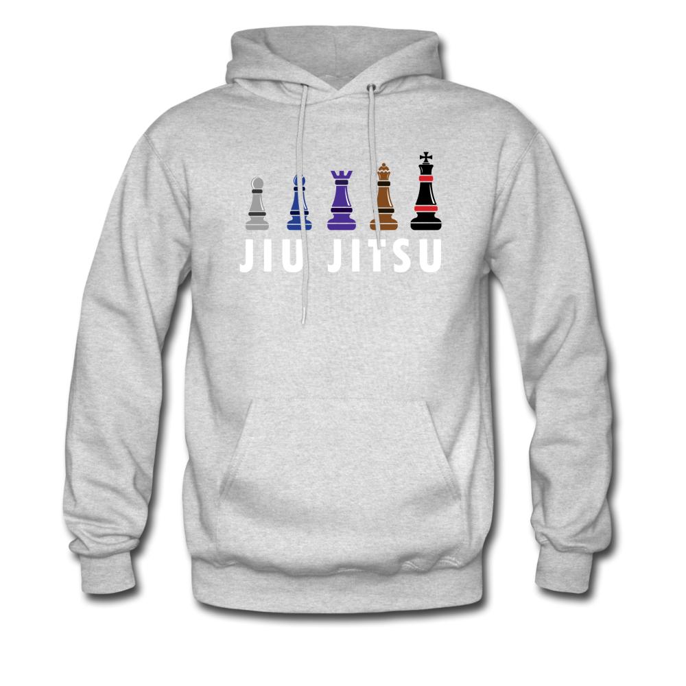 Chess Jiu Jitsu Men's Hoodie - ash 