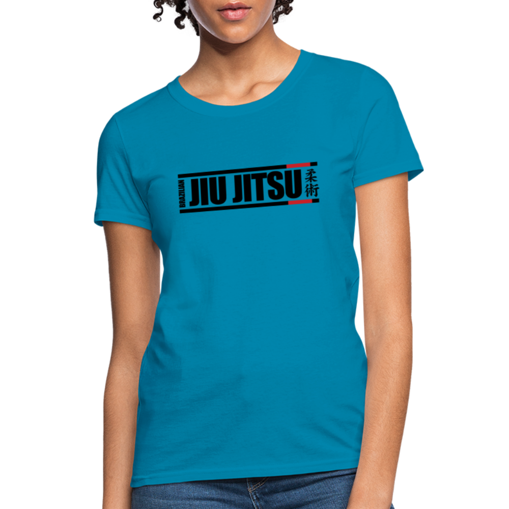 Brazilian Jiu JItsu hieroglyphics Women's T-Shirt - turquoise
