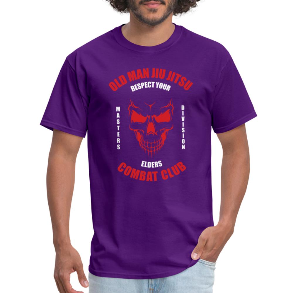Old Man Jiu Jitsu Red Unisex Classic T-Shirt - purple