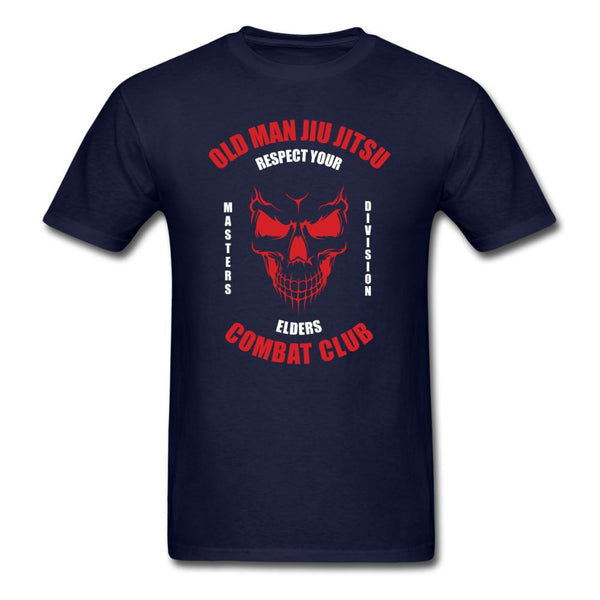 Old Man Jiu Jitsu Red Unisex Classic T-Shirt - navy