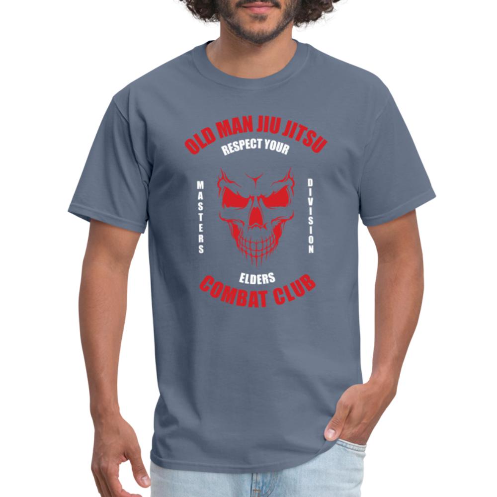 Old Man Jiu Jitsu Red Unisex Classic T-Shirt - denim