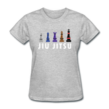 Chess Jiu Jitsu Women's T-Shirt - heather gray
