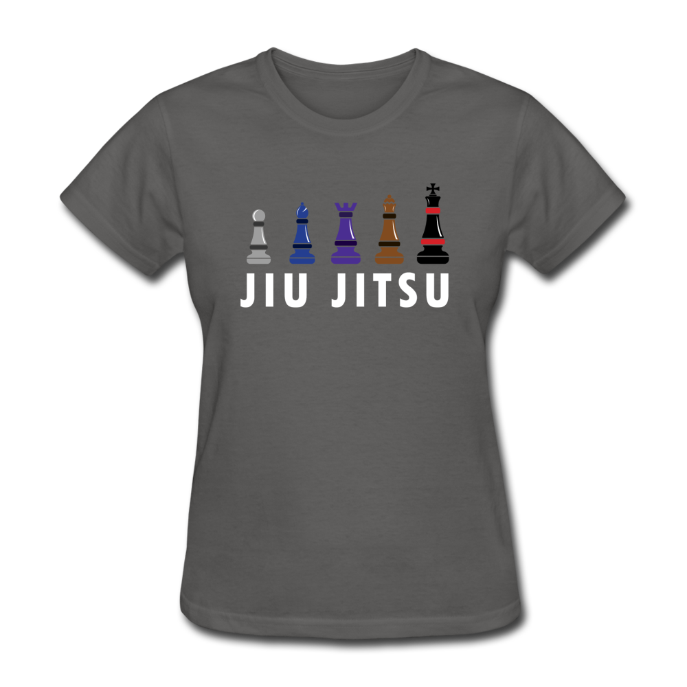 Chess Jiu Jitsu Women's T-Shirt - charcoal