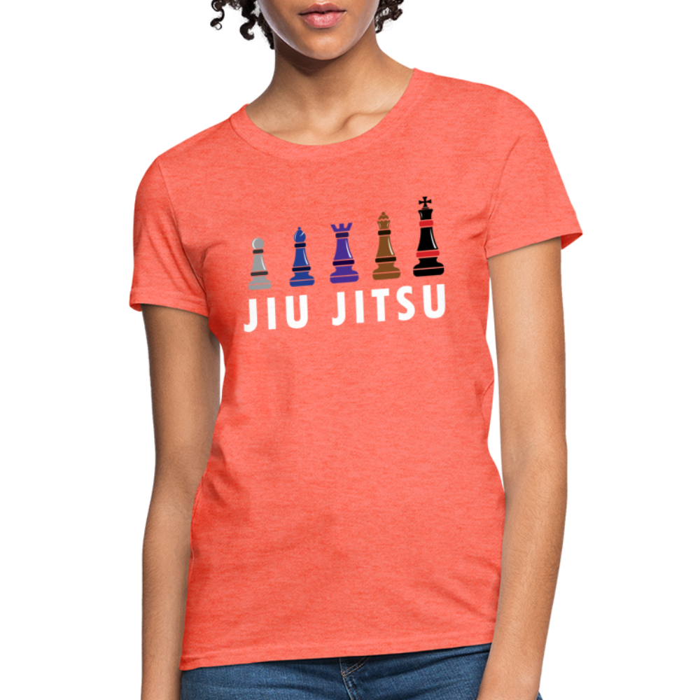 Chess Jiu Jitsu Women's T-Shirt - heather coral