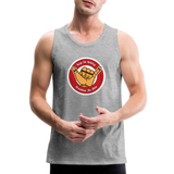 Keep On Rolling Red Men’s Tank Top - heather gray