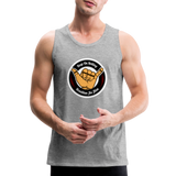Keep On Rolling Black and Red Men’s Tank Top - heather gray