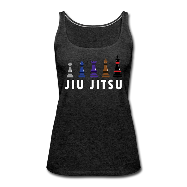 Chess Jiu Jitsu Women’s Tank Top - charcoal grey