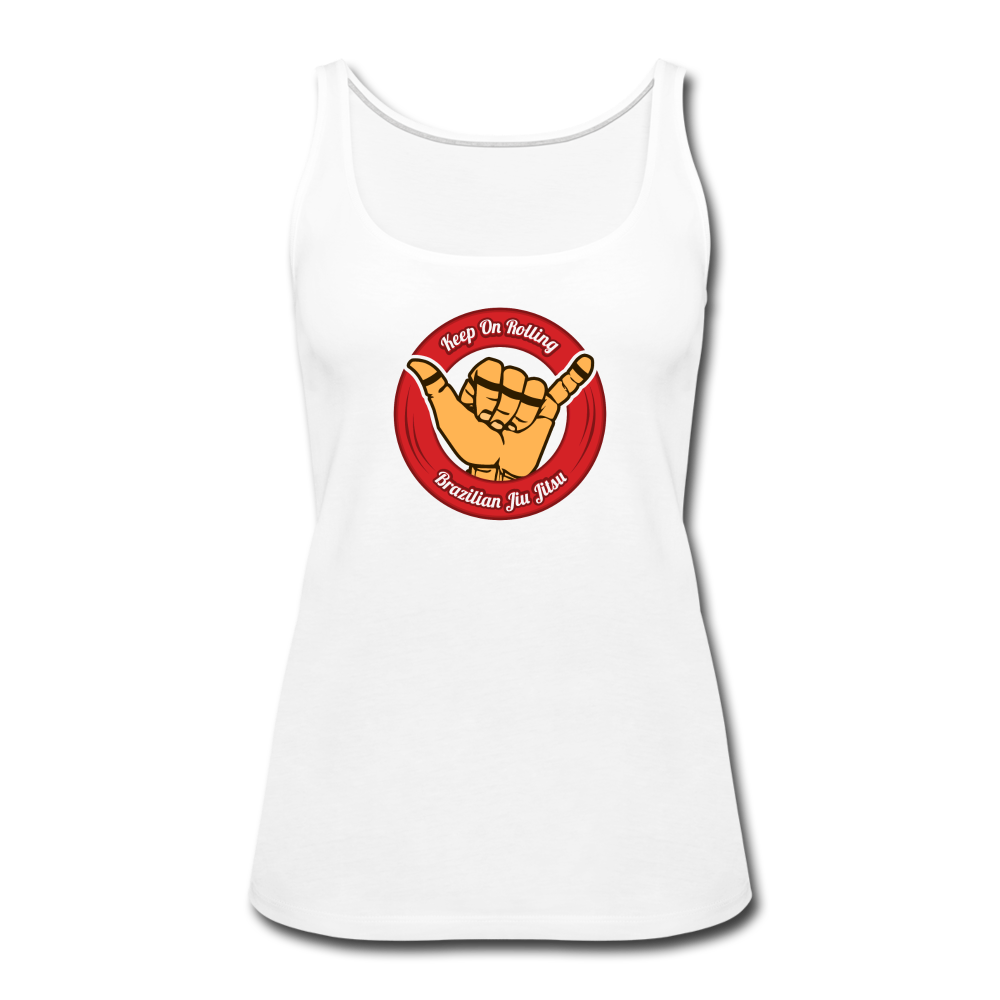 Keep On Rolling Red Women’s Tank Top - white