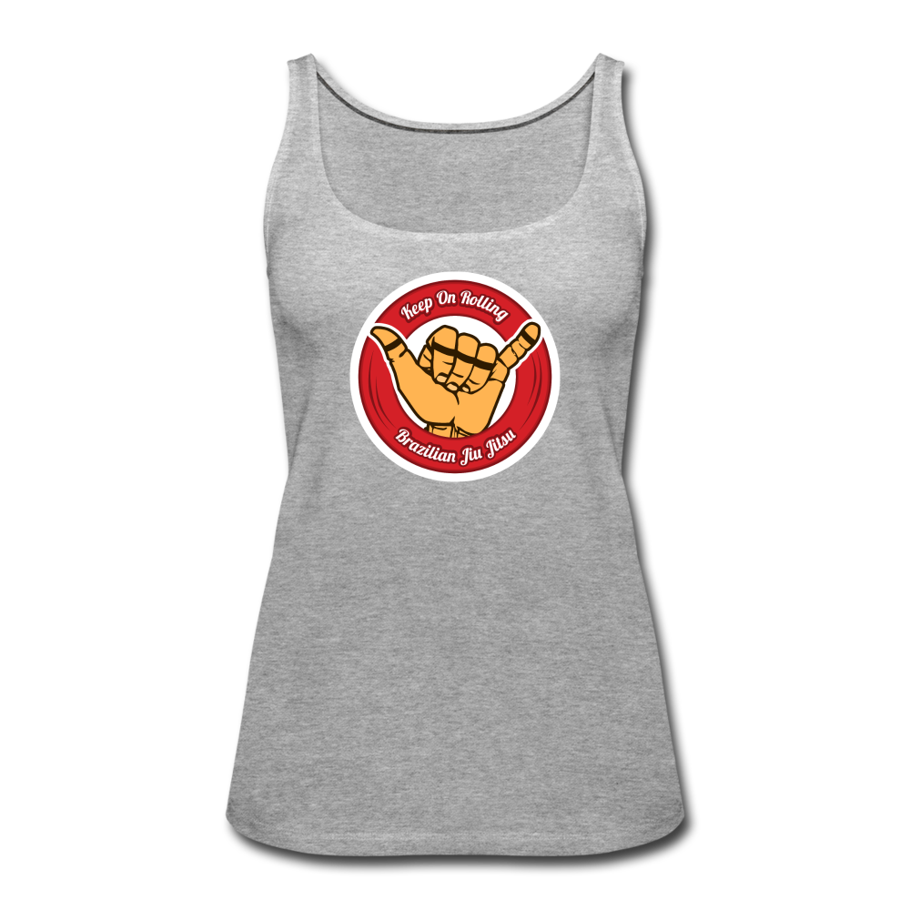 Keep On Rolling Red Women’s Tank Top - heather gray