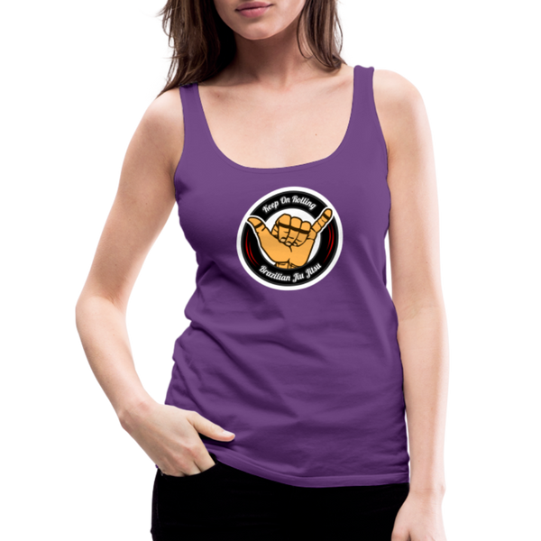 Keep On Rolling Black and Red Women’s Tank Top - purple