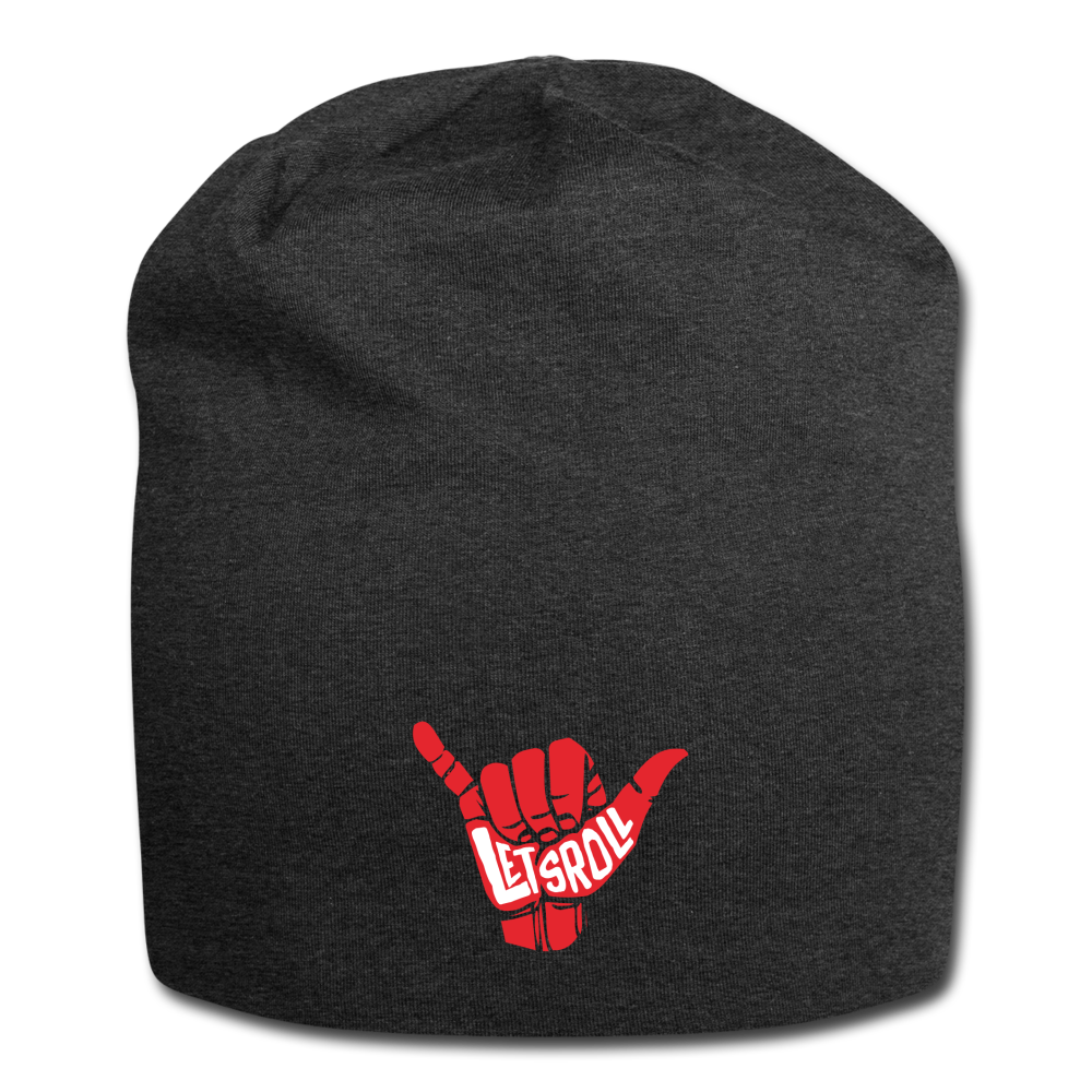 Let's Roll Jersey Beanie - charcoal grey