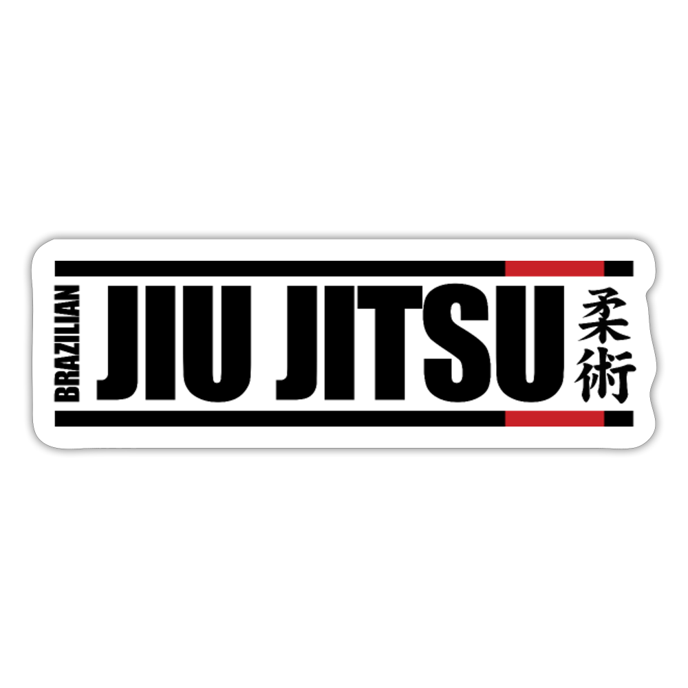 Brazilian Jiu Jitsu Hieroglyphics Sticker - white matte