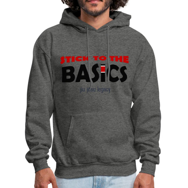 Stick To The Basics Men's Hoodie - charcoal gray