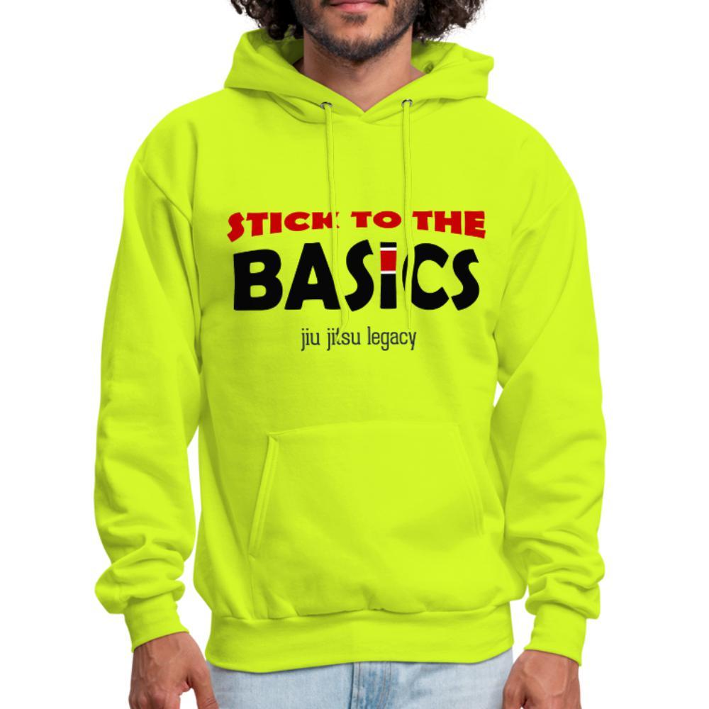 Stick To The Basics Men's Hoodie - safety green