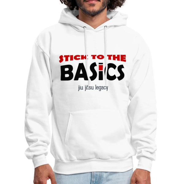 Stick To The Basics Men's Hoodie - white