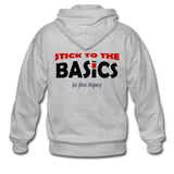 Stick To The Basics Zip Hoodie - heather gray
