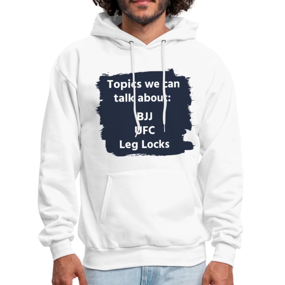 Topics we can talk about Men's Hoodie - white