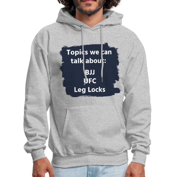 Topics we can talk about Men's Hoodie - heather gray