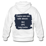 Topics we can talk about Zip Hoodie - white