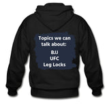 Topics we can talk about Zip Hoodie - black