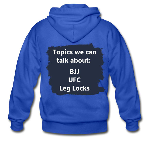 Topics we can talk about Zip Hoodie - royal blue