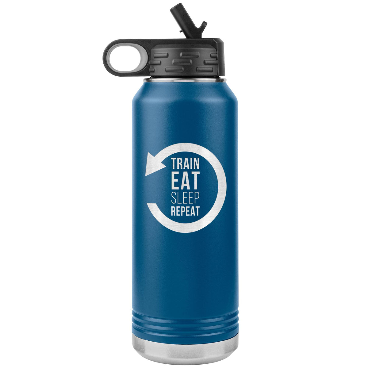 Train eat sleep repeat Water Bottle Tumbler 32 oz-Jiu Jitsu Legacy | BJJ Store